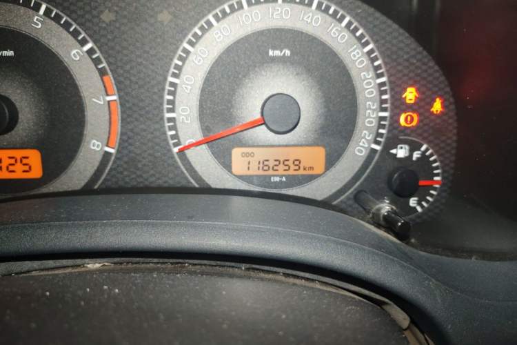 Used Toyota Corolla 2011 1.8L Manual GL-i Odometer Close Up