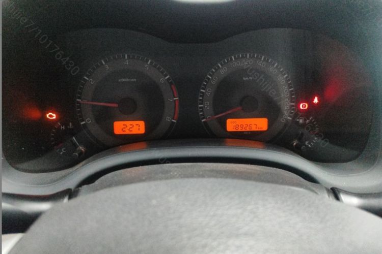 Used Toyota Corolla 2011 Commemorative Edition 1.6L Manual GL Odometer Close Up