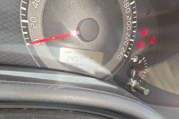 Used Toyota Corolla 2011 1.6L Manual GL Odometer Close Up