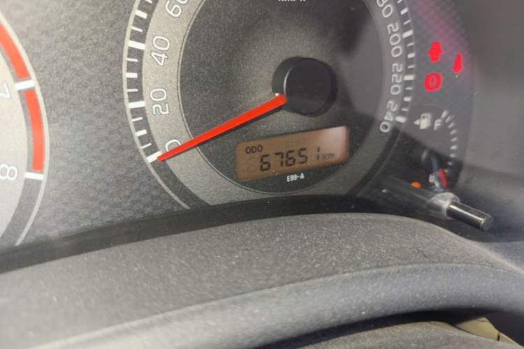 Used Toyota Corolla 2011 1.6L Manual GL Odometer Close Up