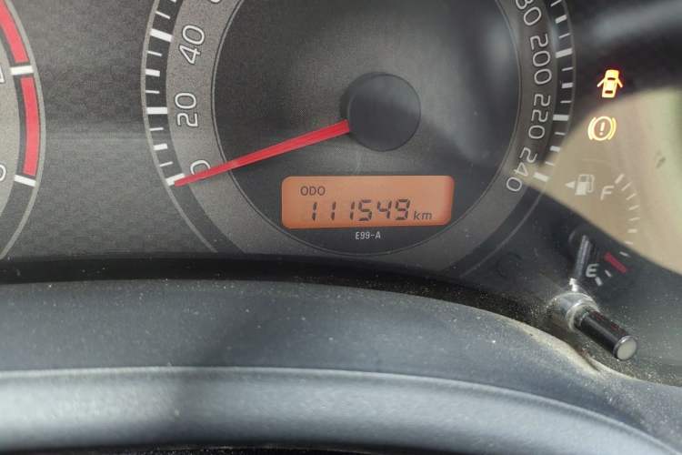 Used Toyota Corolla 2011 Commemorative Edition 1.6L Manual GL Odometer Close Up