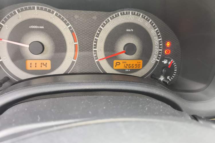 Used Toyota Corolla 2011 1.6L Automatic GL Odometer Close Up