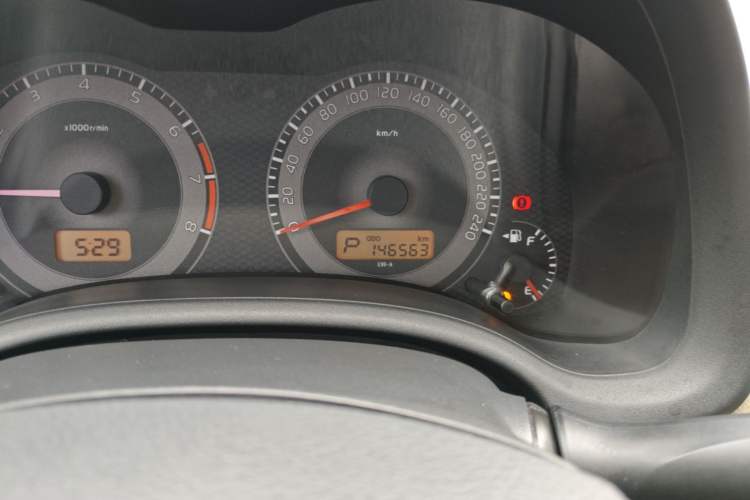 Used Toyota Corolla 2011 1.6L Automatic GL Odometer Close Up