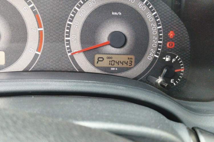 Used Toyota Corolla 2011 1.6L Automatic GL Sunroof Version Odometer Close Up