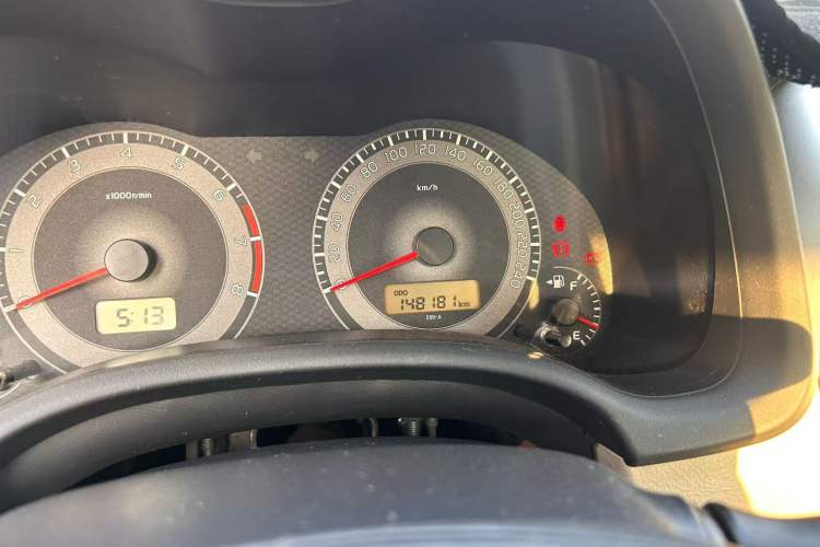 Used Toyota Corolla 2011 1.6L Manual GL Odometer Close Up