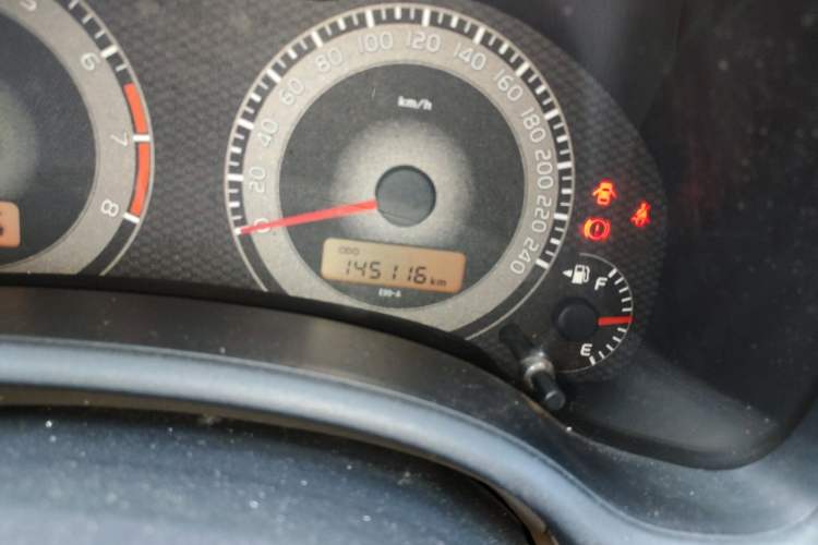 Used Toyota Corolla 2011 1.6L Manual GL Odometer Close Up