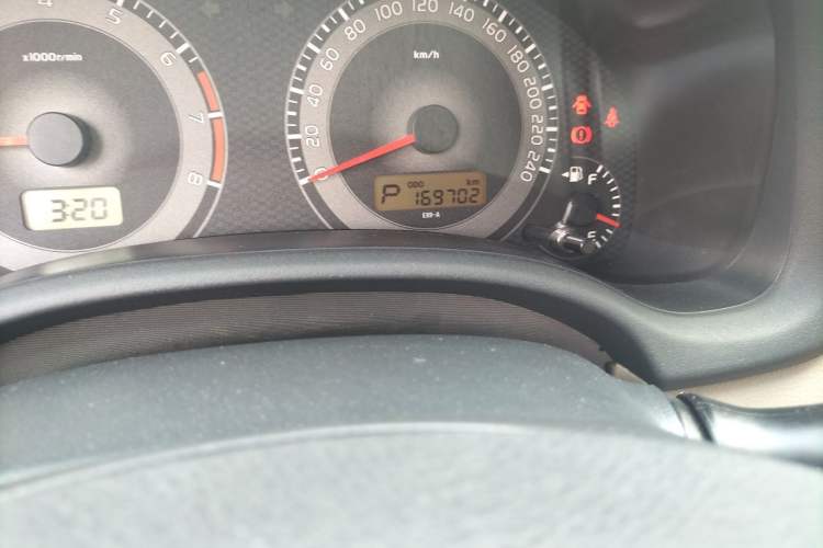 Used Toyota Corolla 2011 1.6L Automatic GL Odometer Close Up