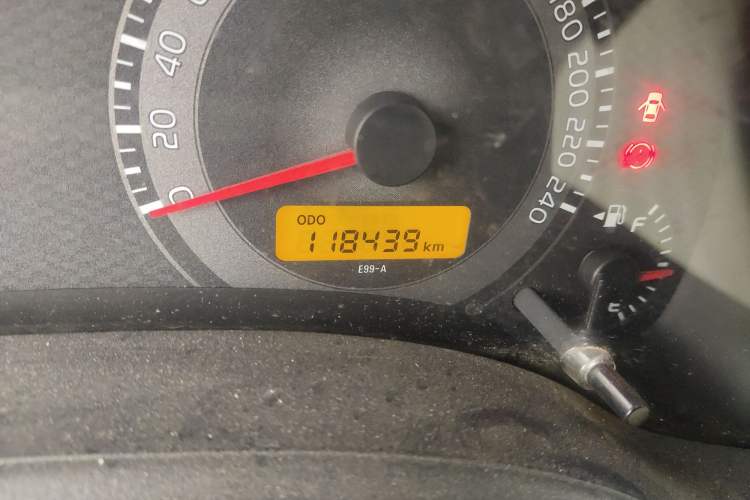Used Toyota Corolla 2011 1.6L Manual GL Odometer Close Up
