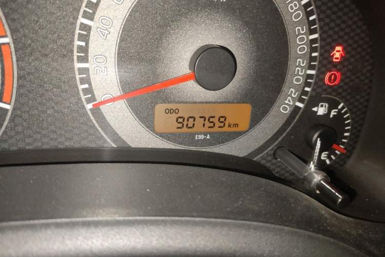 Used Toyota Corolla 2012 Luxurious Edition 1.6L Manual GL Odometer Close Up