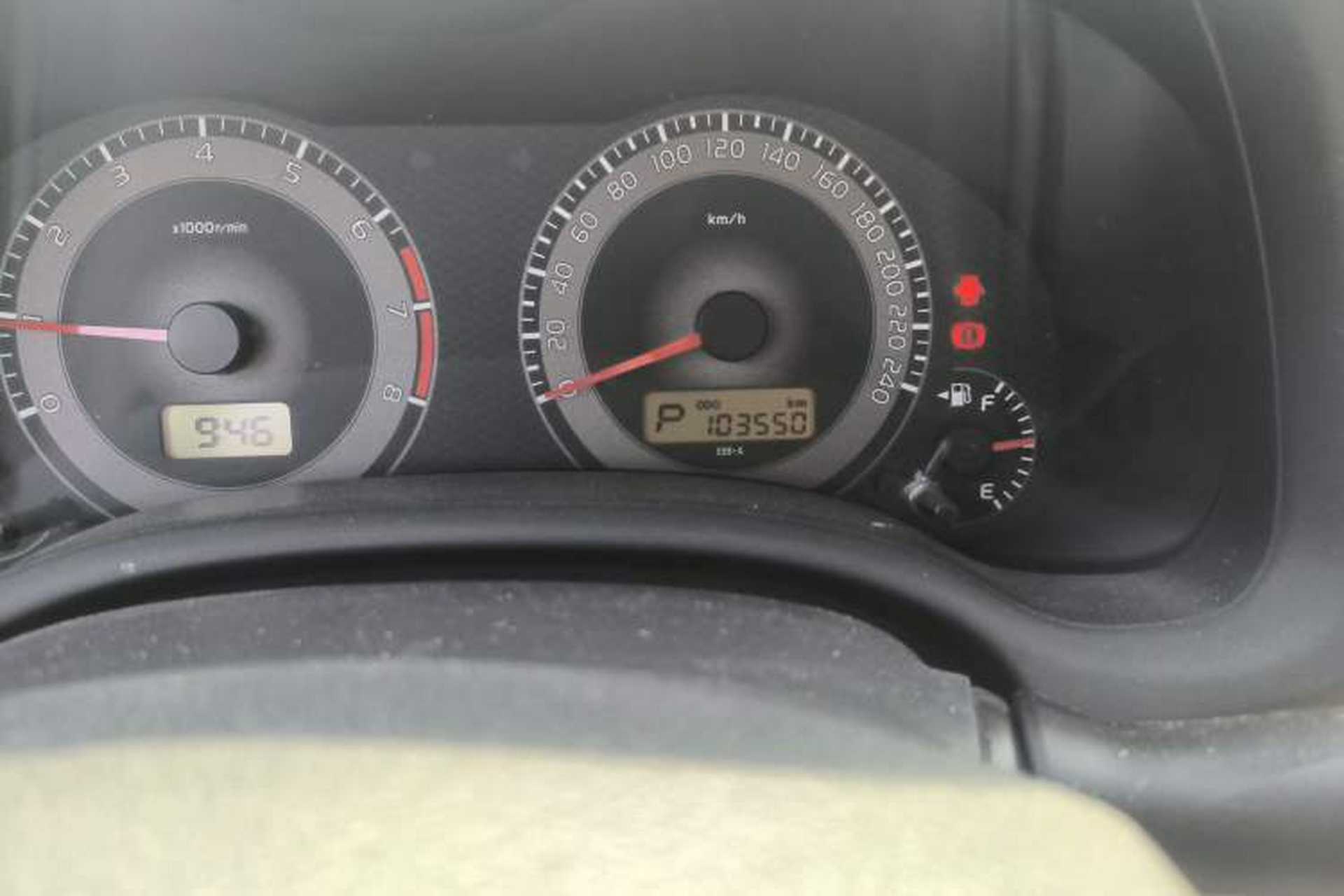 Used Toyota Corolla 2012 Luxurious Edition 1.6L Automatic GL Odometer Close Up
