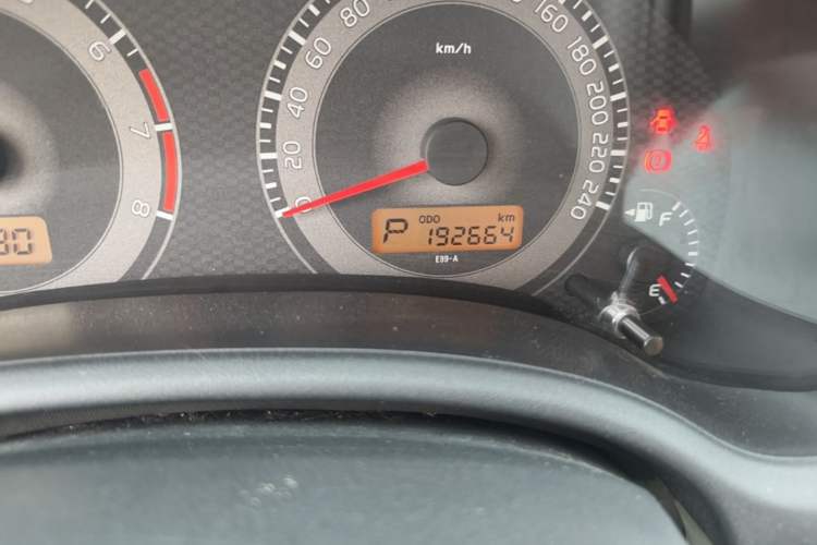 Used Toyota Corolla 2012 Luxurious Edition 1.6L Automatic GL Odometer Close Up