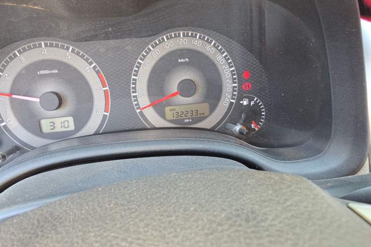 Used Toyota Corolla 2012 Luxurious Edition 1.6L Manual GL Odometer Close Up