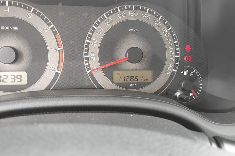 Used Toyota Corolla 2013 Special Edition 1.6L Manual Cool GL Model Odometer Close Up