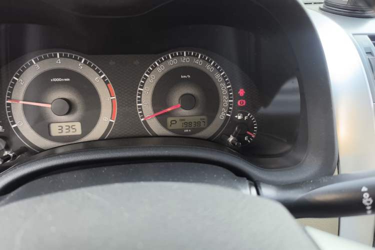 Used Toyota Corolla 2013 Special Edition 1.6L Automatic GL Cool Model Odometer Close Up