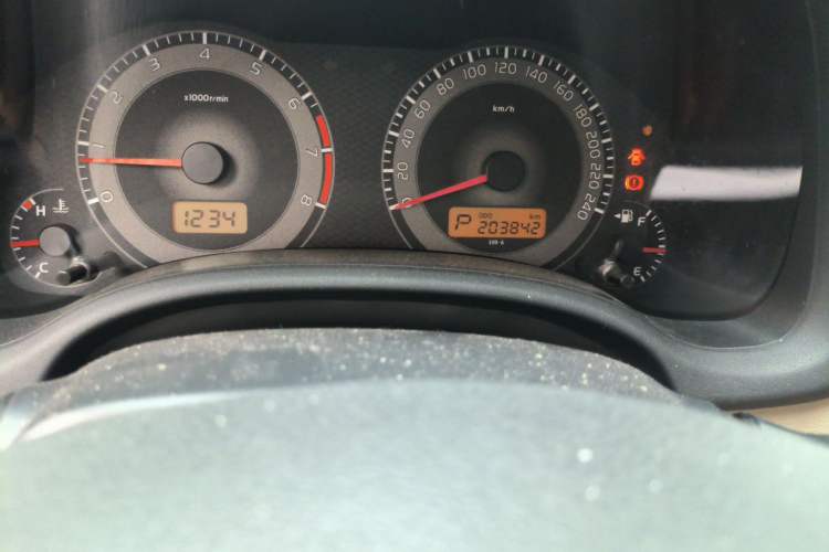 Used Toyota Corolla 2013 Special Edition 1.6L Automatic Cool GL Model Odometer Close Up