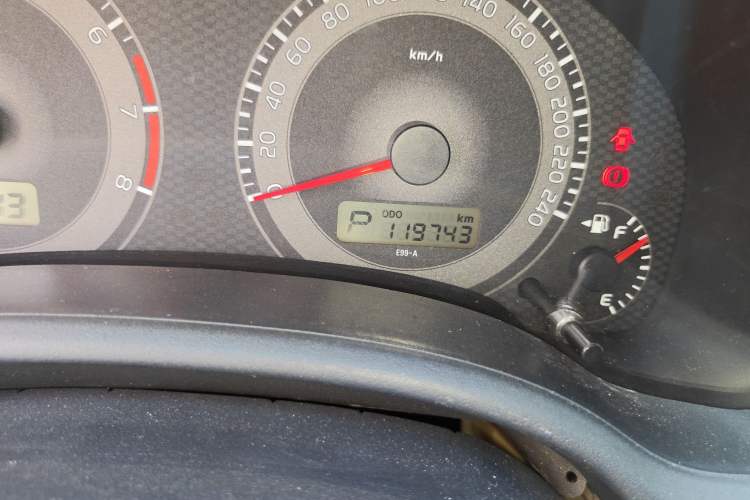 Used Toyota Corolla 2013 Special Edition 1.6L Automatic Cool GL Model Odometer Close Up
