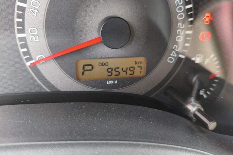 Used Toyota Corolla 2013 Special Edition 1.6L Automatic Cool GL Model Odometer Close Up