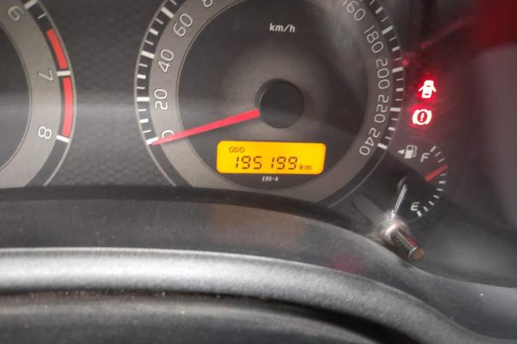 Used Toyota Corolla 2013 Special Edition 1.6L Manual Cool GL Model Odometer Close Up