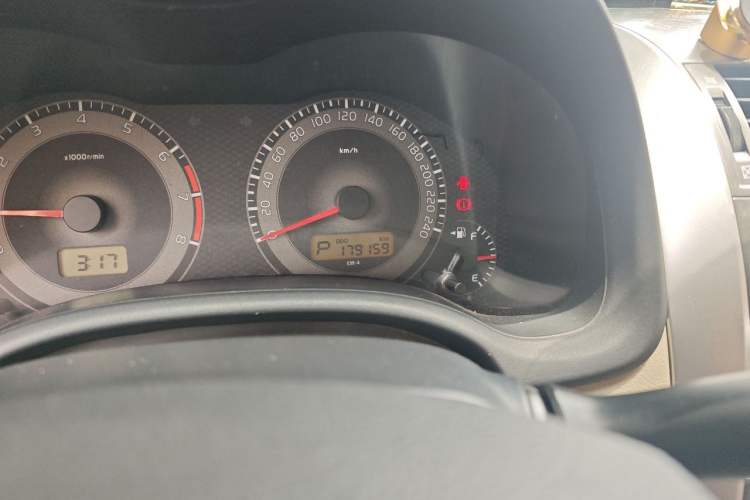 Used Toyota Corolla 2013 Special Edition 1.6L Automatic GL Cool Model Odometer Close Up