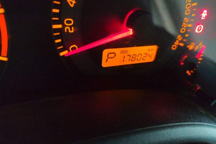 Used Toyota Corolla 2013 Special Edition 1.6L Automatic Cool GL Model Odometer Close Up