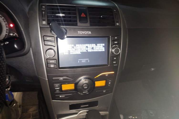 Used Toyota Corolla 2013 Special Edition 1.6L Automatic GL Cool Model Audio And AC Panel