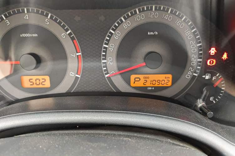 Used Toyota Corolla 2013 Special Edition 1.6L Automatic Cool GL Model Odometer Close Up