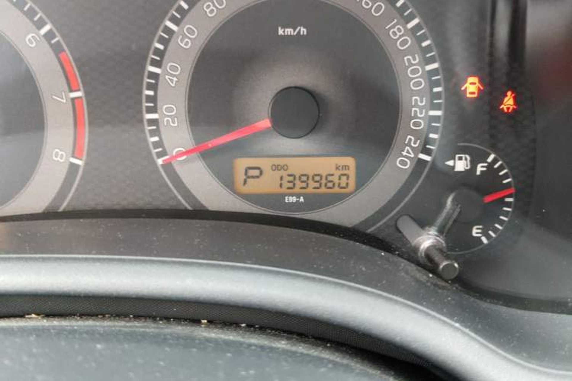 Used Toyota Corolla 2013 Special Edition 1.6L Automatic Cool GL Model Odometer Close Up