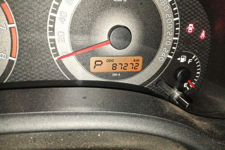 Used Toyota Corolla 2013 Special Edition 1.6L Automatic Cool GL Model Odometer Close Up