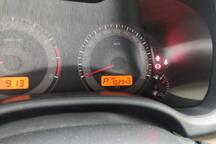 Used Toyota Corolla 2013 Special Edition 1.6L Automatic Cool GL Model Odometer Close Up