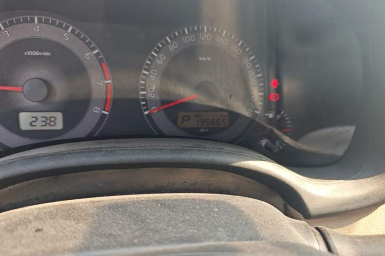 Used Toyota Corolla 2013 Special Edition 1.6L Automatic Cool GL Model Odometer Close Up