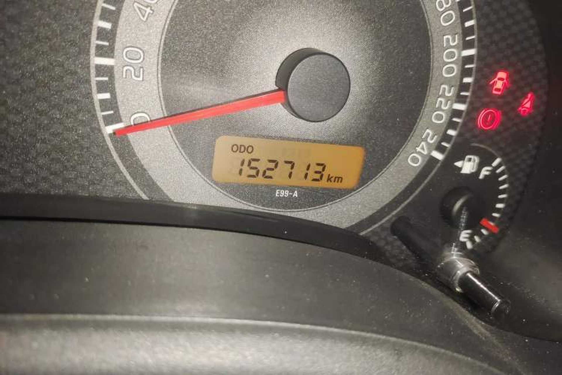 Used Toyota Corolla 2013 Special Edition 1.6L Manual Cool GL Model Odometer Close Up