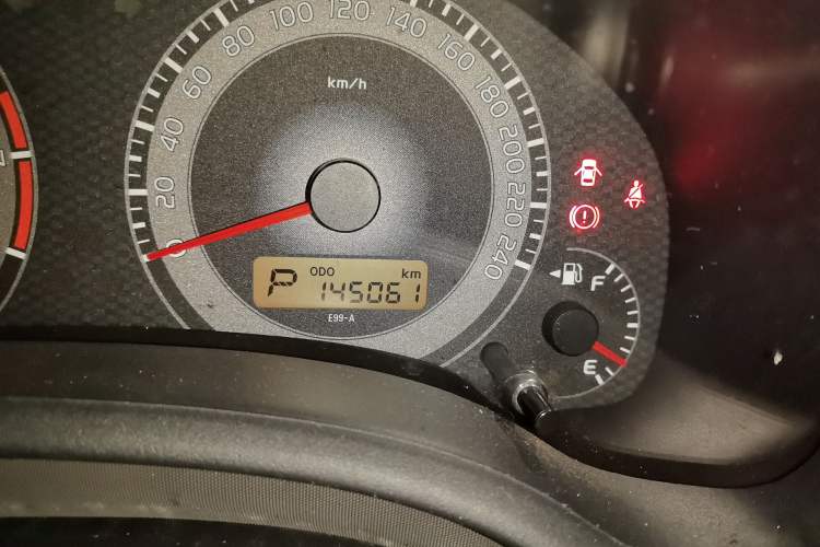 Used Toyota Corolla 2013 Special Edition 1.6L Automatic GL Cool Model Odometer Close Up