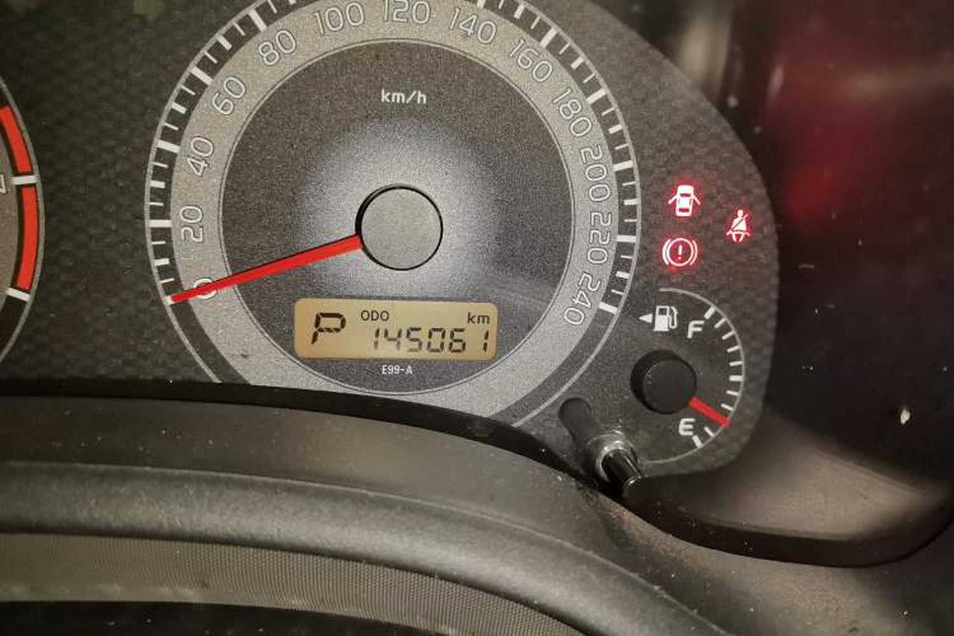 Used Toyota Corolla 2013 Special Edition 1.6L Automatic GL Cool Model Odometer Close Up