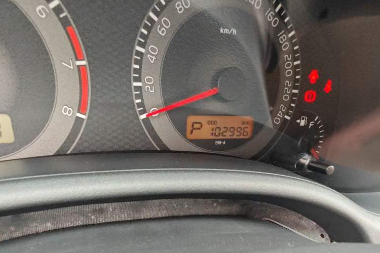Used Toyota Corolla 2013 Special Edition 1.6L Automatic Cool GL Model Odometer Close Up