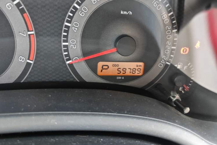 Used Toyota Corolla 2013 Special Edition 1.6L Automatic GL Cool Model Odometer Close Up