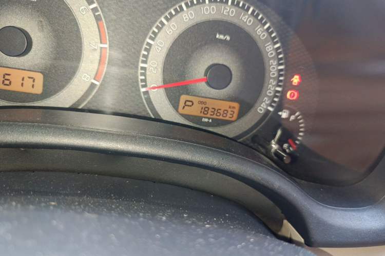 Used Toyota Corolla 2013 Special Edition 1.6L Automatic Cool GL Model Odometer Close Up