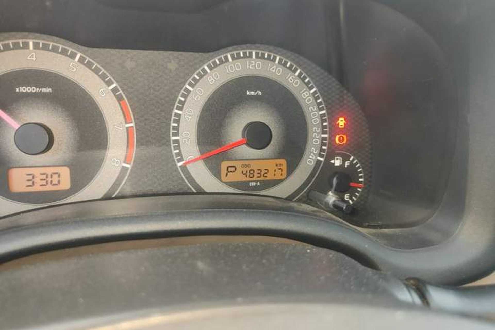Used Toyota Corolla 2013 Special Edition 1.6L Automatic Cool GL Model Odometer Close Up