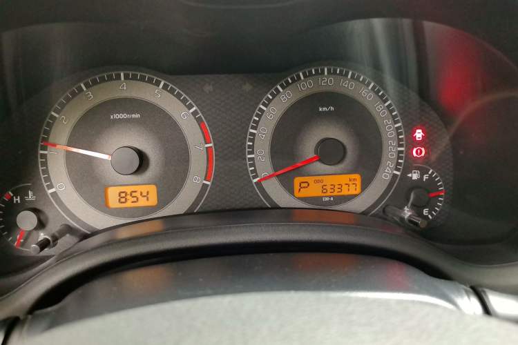 Used Toyota Corolla 2013 Special Edition 1.6L Automatic GL Cool Model Odometer Close Up