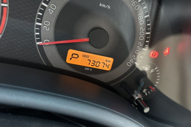 Used Toyota Corolla 2013 Special Edition 1.6L Automatic Cool GL Model Odometer Close Up