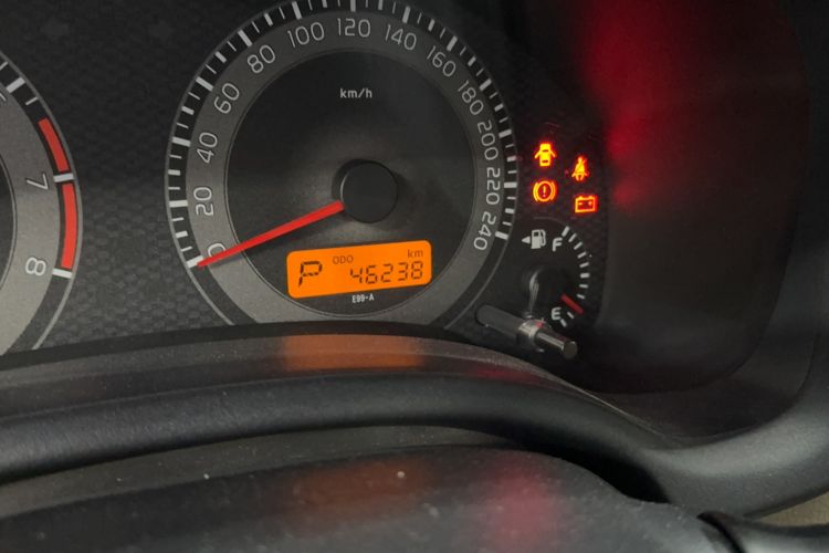 Used Toyota Corolla 2013 Special Edition 1.6L Automatic Cool GL Model Odometer Close Up