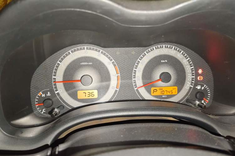 Used Toyota Corolla 2013 Special Edition 1.6L Automatic Cool GL Model Odometer Close Up