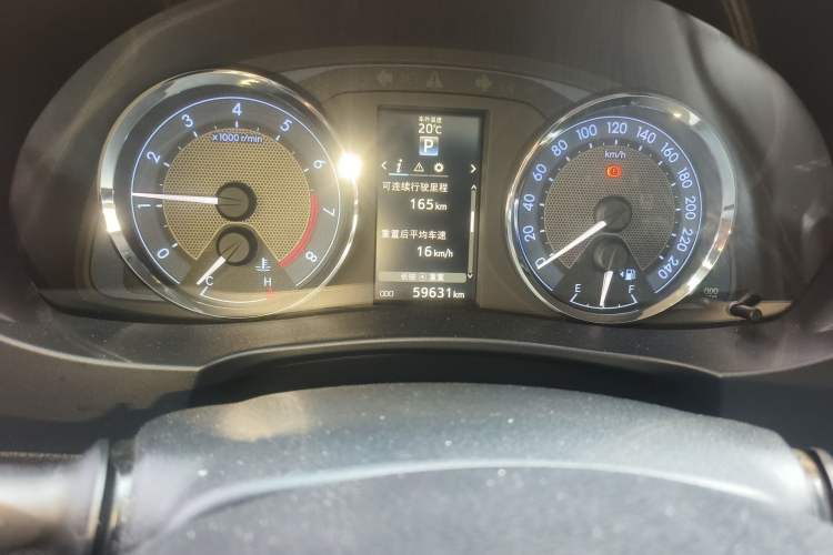 Used Toyota Corolla 2014 1.8L CVT GLX-i Odometer Close Up