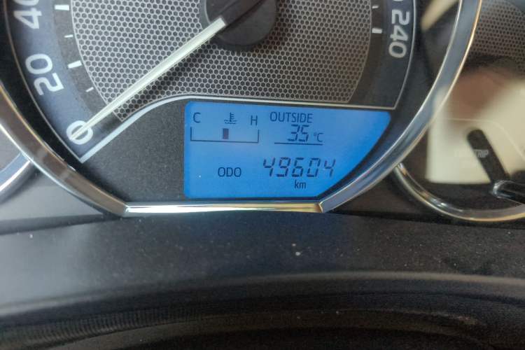 Used Toyota Corolla 2014 1.6L Manual GL Odometer Close Up