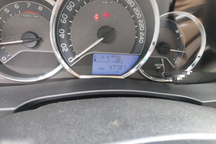 Used Toyota Corolla 2014 1.6L Manual GL Odometer Close Up