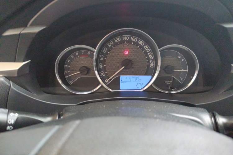 Used Toyota Corolla 2014 1.6L Manual GL Odometer Close Up