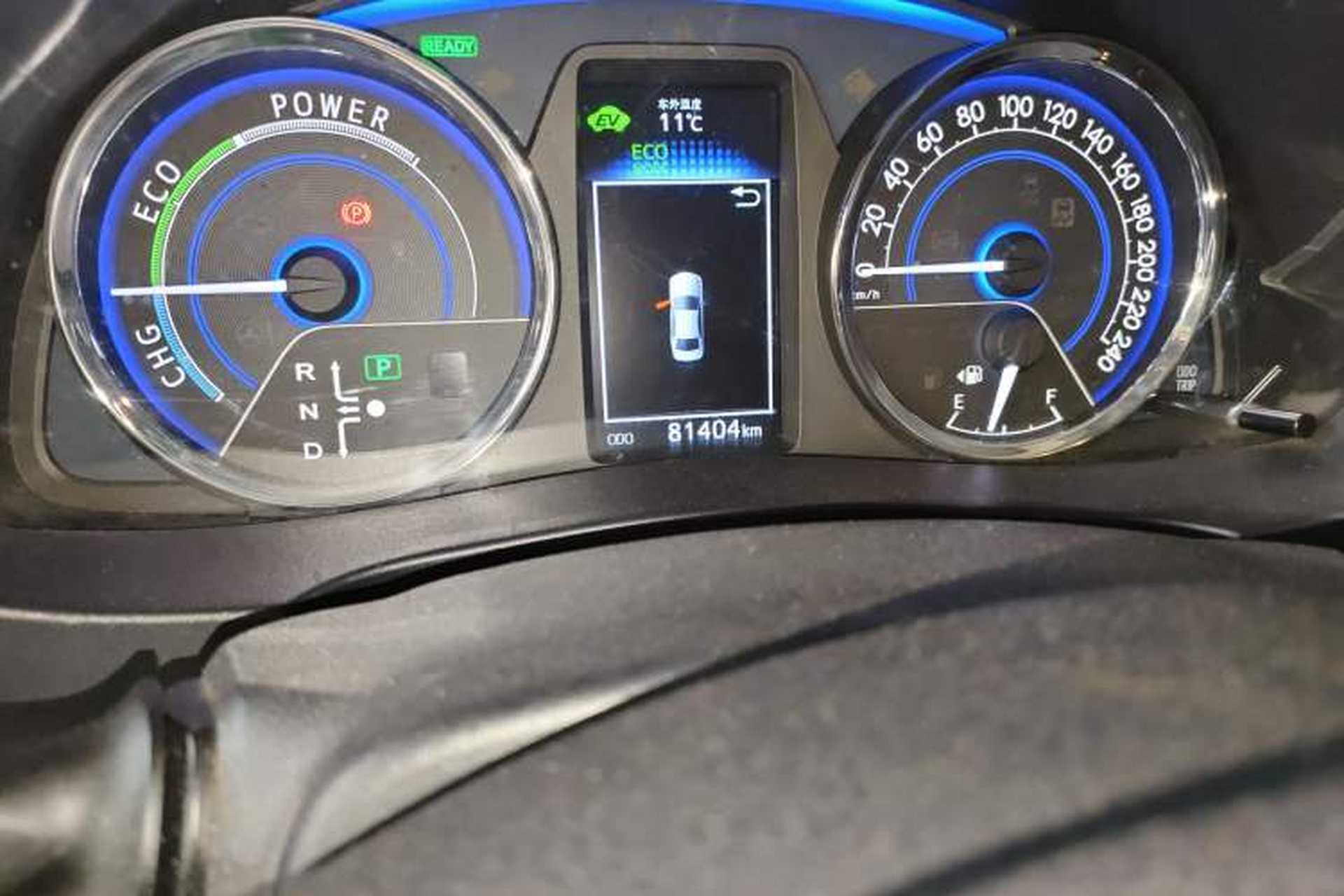 Used Toyota Corolla 2016 Dual-Engine 1.8L E-CVT Leading Edition Odometer Close Up
