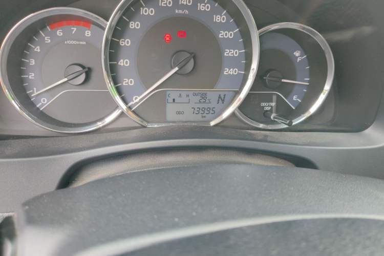 Used Toyota Corolla 2017 Revised Version 1.2T S-CVT GL Odometer Close Up