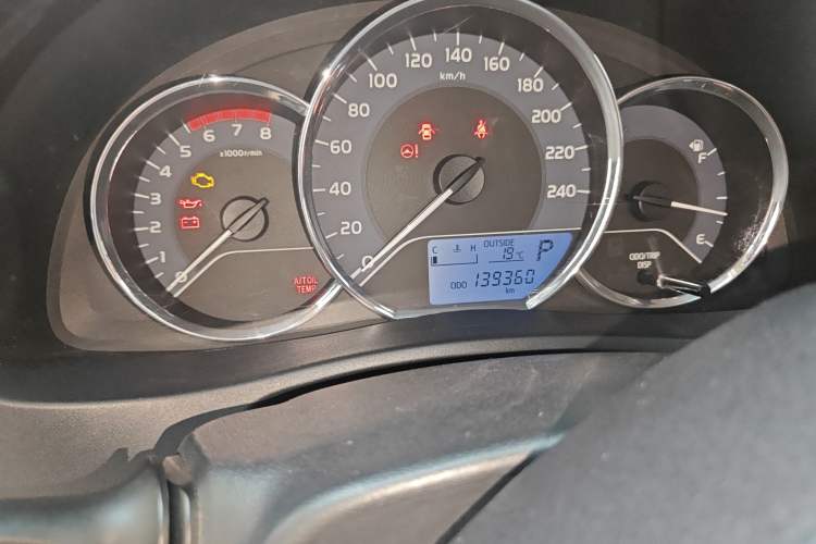 Used Toyota Corolla 2017 Revised Version 1.2T S-CVT GL Odometer Close Up