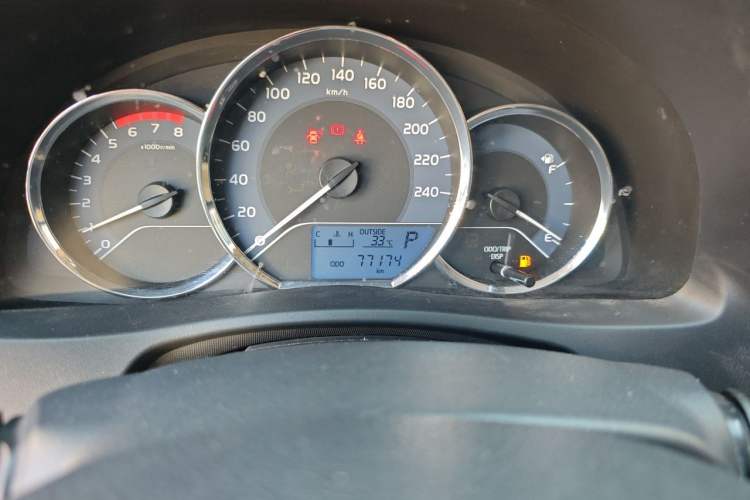 Used Toyota Corolla 2017 Revised Version 1.2T S-CVT GL Odometer Close Up