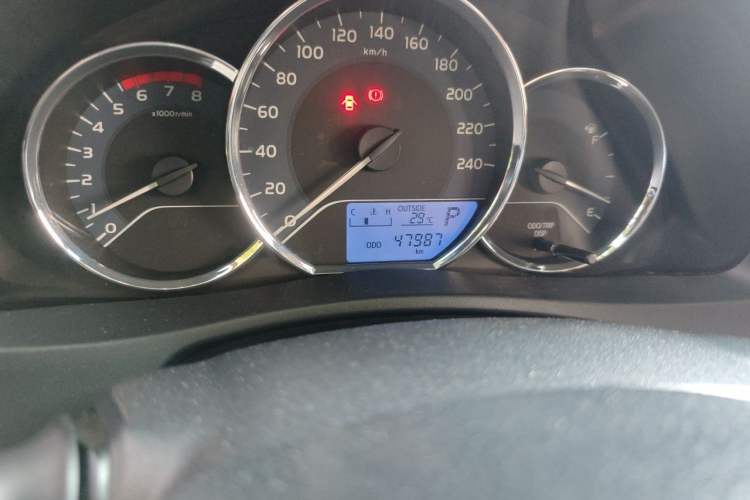 Used Toyota Corolla 2017 Revised Version 1.2T S-CVT GL Odometer Close Up